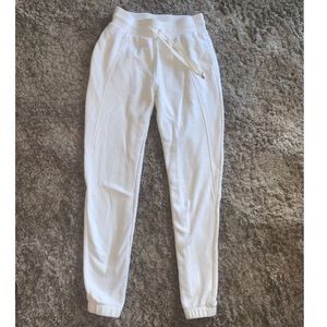 White joggers